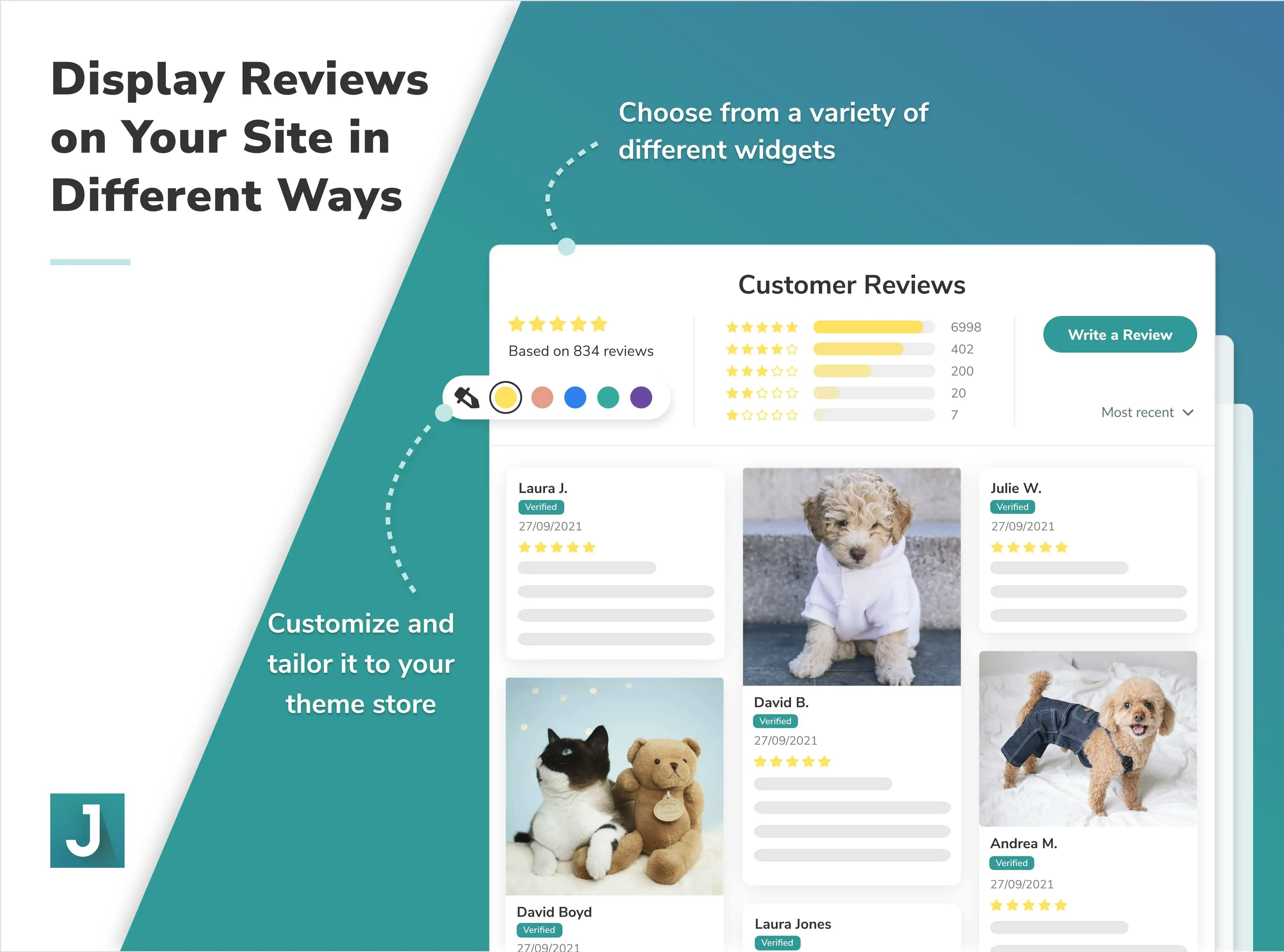 Display Reviews on Your Site in Different Ways